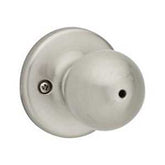 Kwikset 300P 15 6AL RCS V1 Privacy Knob Set, Polo Design, Satin Nickel, Zinc, Silver, Reversible Hand